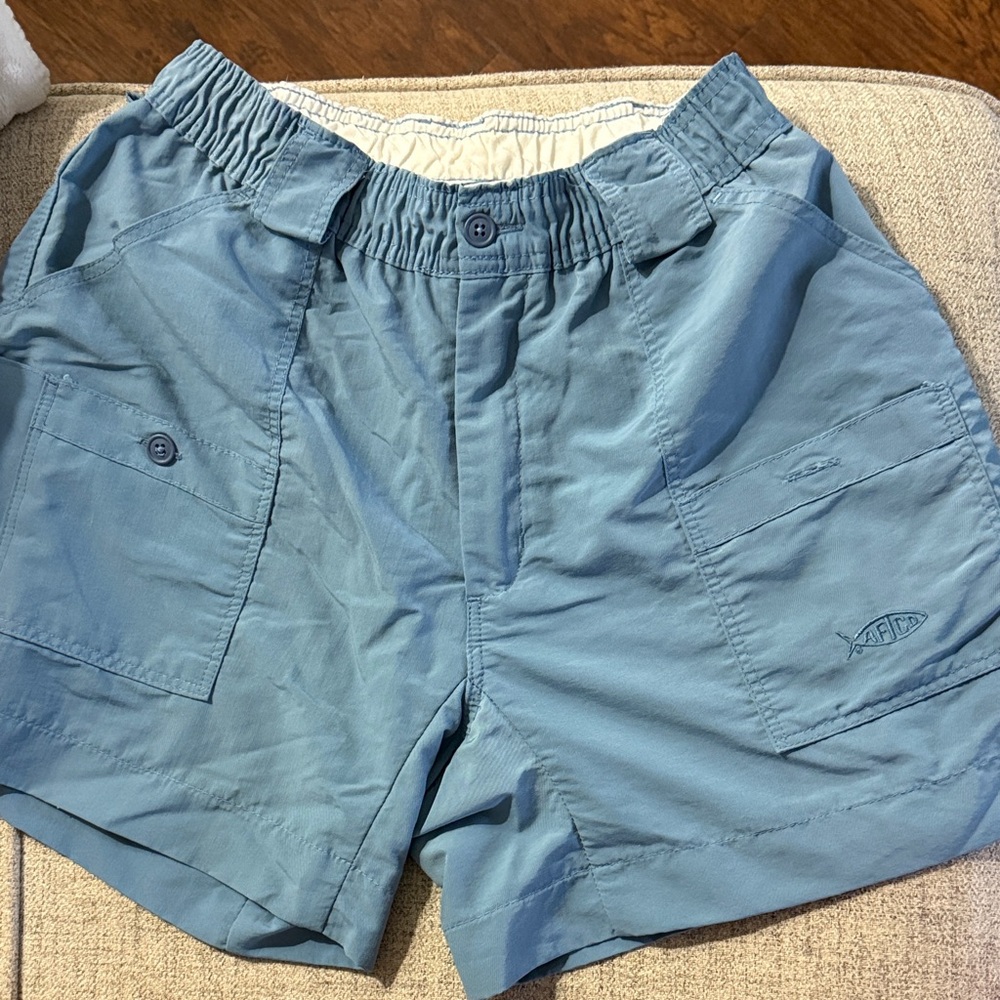 AFTCO Men's Light Blue Cargo Shorts